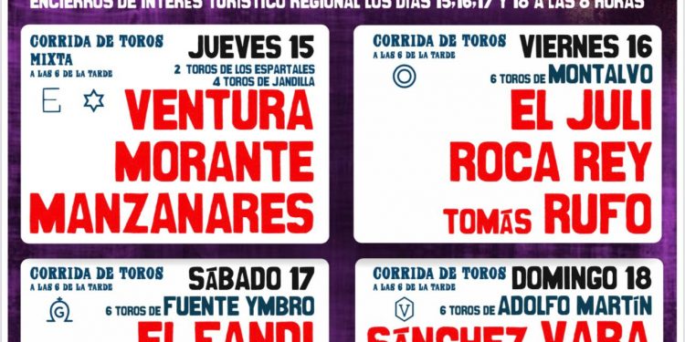 cartel feria taurina 2022 vertical