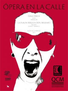 cartel opera en la calle