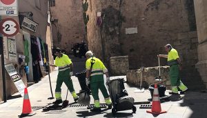 Continúa la limpieza intensiva en Cuenca por San Antón e inmediaciones del hospital y de la universidad