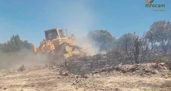 Controlado el incendio declarado en Humanes