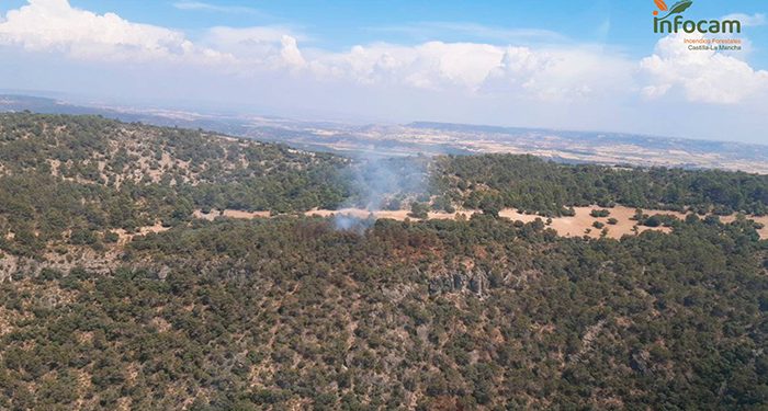 Controlado un incendio en el pantano de Buendía