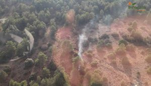 Declarado un incendio en Casas de Garcimolina