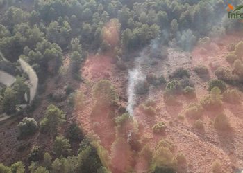 Declarado un incendio en Casas de Garcimolina