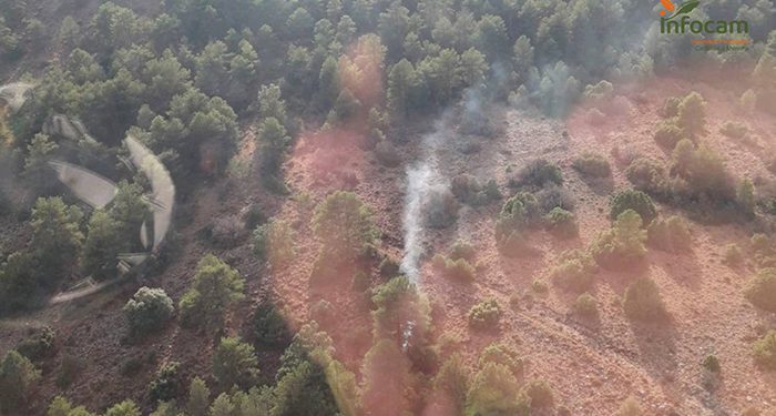 Declarado un incendio en Casas de Garcimolina