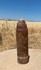 Desactivado un proyectil de la Guerra Civil localizado en Trijueque