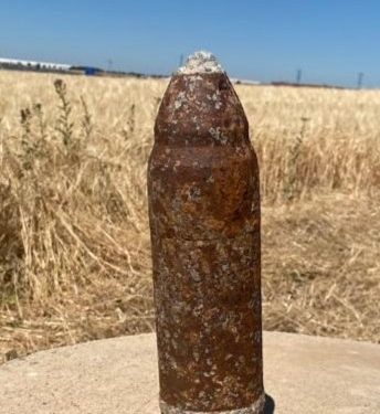 Desactivado un proyectil de la Guerra Civil localizado en Trijueque