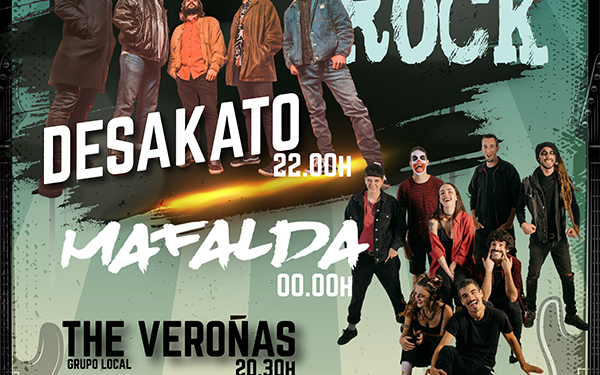Desakato, Mafalda, The Veroñas, Abel de Pedro y los nuevos Bourbones, cartel del GuadaRock 2022
