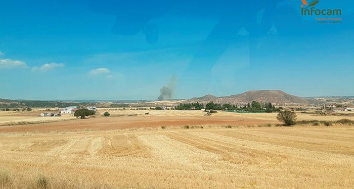 Desalojado el pueblo de Espinosa de Henares por el incendio de Humanes 1 El incendio de Humanes pasa a nivel 1