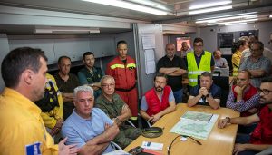 El incendio de Valdepeñas de la Torre ha calcinado unas 3.000 hectáreas las labores de extinción se centran en el frente norte