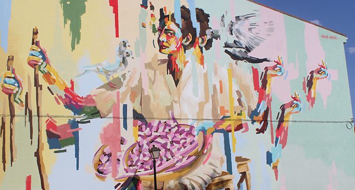 Finaliza otra exitosa edición del Festival de Arte Urbano de Iniesta, Astarté