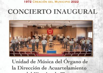 La Unidad de Música de la Dirección del Acuartelamiento del Ejército de Tierra inicia los actos del 50 aniversario de la creación del municipio de Fuentenava de Jábaga.