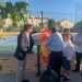 Martínez Chana participa en la inauguración del complejo deportivo de Villarrubio que cuenta con mini basket y pádel