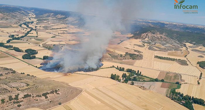 Incendio en Armuña de Tajuña