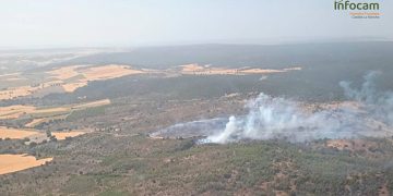 Incendio en Olmeda del Rey