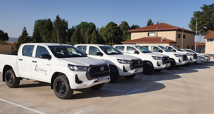 La Diputación de Guadalajara mejora la atención a los pueblos y la seguridad de sus trabajadores con siete nuevos vehículos