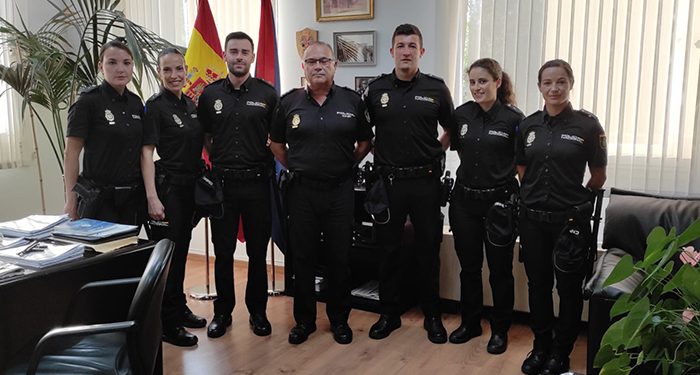 La Policía Nacional recibe a 6 nuevos agentes en prácticas que completarán su periodo de formación en Guadalajara