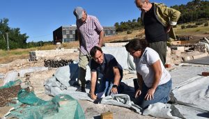 Las obras del balneum de Noheda, financiadas por la Diputación de Cuenca, alcanzan casi la mitad de la ejecución