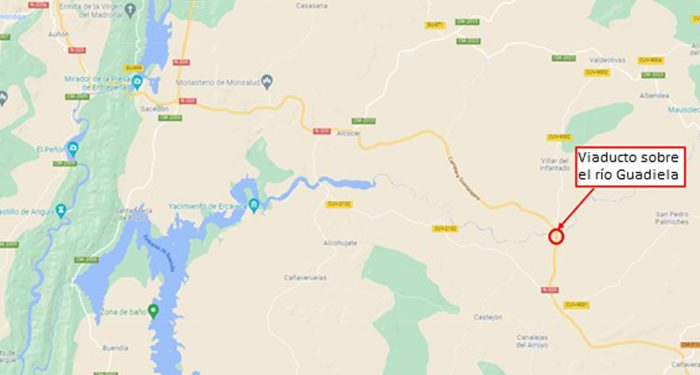 Mitma formaliza por un millón de euros las obras de rehabilitación del viaducto de la N-320 sobre el río Guadiela 1 Mitma formaliza por un millón de euros las obras de rehabilitación del viaducto de la N-320 sobre el río Guadiela