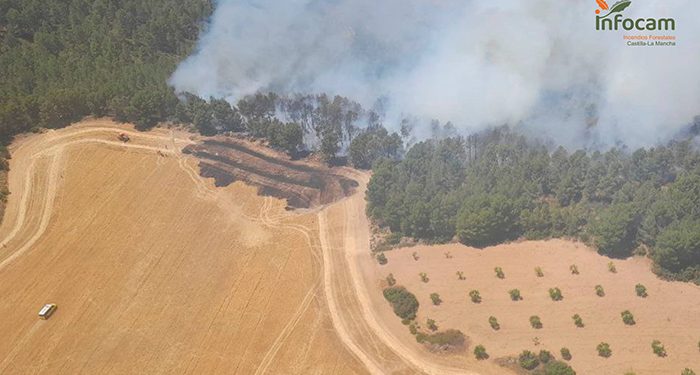 Narboneta también arde 11 medios y 72 personas tratan de controlar el incendio
