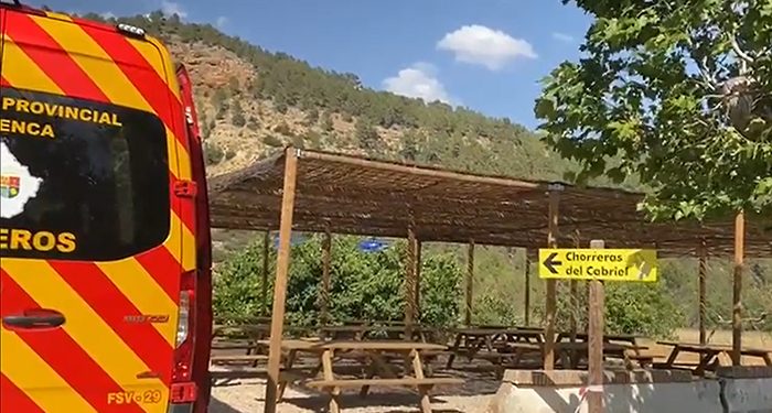 Nuevo accidente en Las Chorreras de Enguídanos un joven de 18 años acaba en el hospital