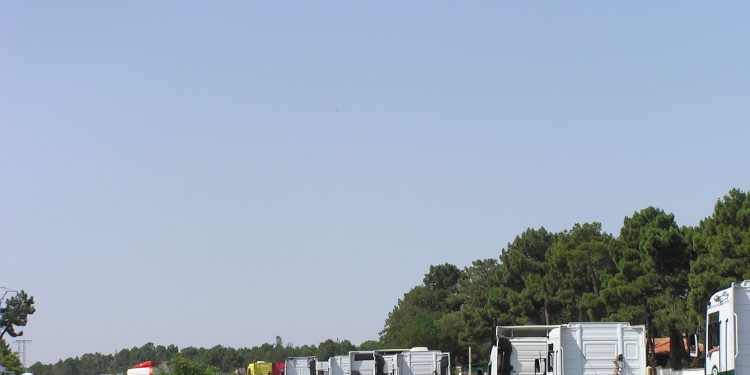 2004. Los camioneros festejaron a San Cristóbal en el Pinar de Jábaga