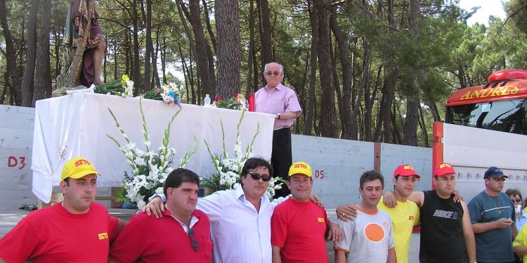 2004. Los camioneros festejaron a San Cristóbal en el Pinar de Jábaga