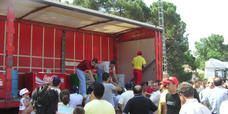 2004. Los camioneros festejaron a San Cristóbal en el Pinar de Jábaga