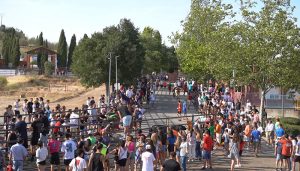 Primer encierro de las fiestas de Cabanillas