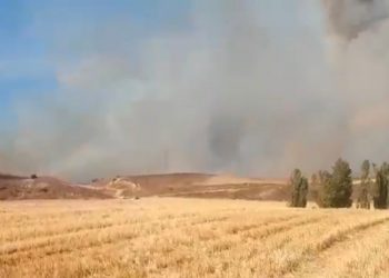 Herido el piloto de un helicóptero que participaba en la extinción del incendio de Humanes 7 Herido el piloto de un helicóptero que participaba en la extinción del incendio de Humanes