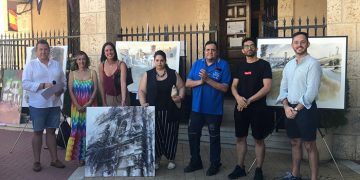 Aida Mauri, ganadora del II Certamen de Pintura Rápida de Almodóvar del Pinar