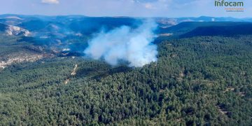Arde el monte en Taravilla