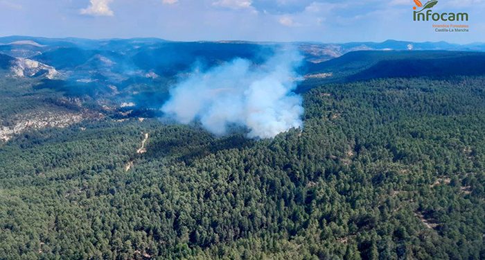 Arde el monte en Taravilla