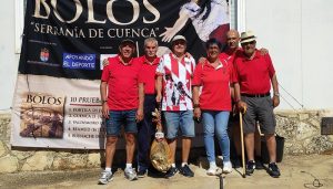 Cuenca sigue en racha a pesar de la tormenta en el XIV Circuito de Bolos en la Serranía