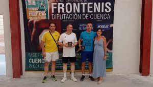 Daniel Hervás y Cristian Saavedra se coronan en Horcajo de Santiago en el XIV Circuito de Frontenis “Diputación de Cuenca”