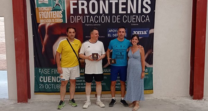 Daniel Hervás y Cristian Saavedra se coronan en Horcajo de Santiago en el XIV Circuito de Frontenis “Diputación de Cuenca”