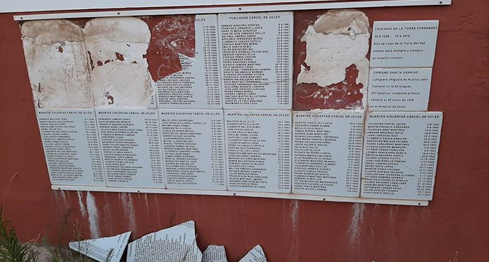 Denuncian un acto vandálico contra el panteón de las víctimas republicanas de Uclés 1 Denuncian un acto vandálico contra el panteón de las víctimas republicanas de Uclés