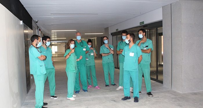 Distintos servicios hospitalarios visitan las Urgencias de la ampliación del hospital de Guadalajara para conocer las instalaciones y circuitos asistenciales