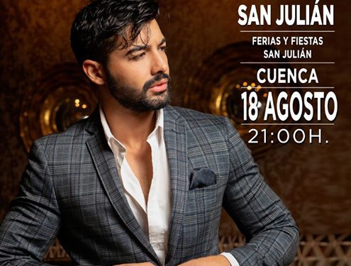 El cantante Jorge González actuará este jueves en el acto del pregón de la Feria y Fiestas de San Julián 1 El cantante Jorge González actuará este jueves en el acto del pregón de la Feria y Fiestas de San Julián