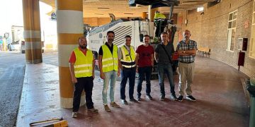 El Gobierno regional acomete obras de mejora en las dársenas de la estación de autobuses de la ciudad de Cuenca