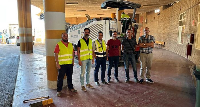 El Gobierno regional acomete obras de mejora en las dársenas de la estación de autobuses de la ciudad de Cuenca