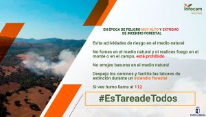 Hacer fuego junto a Beleña para ahuyentar a las avispas mientras se merienda no está permitido.... Palabra de agentes medioambientales