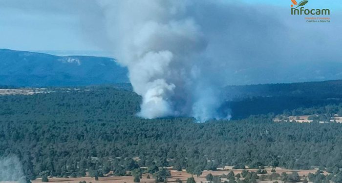 Incendio en Carrascosa de la Sierra
