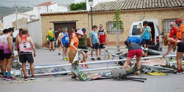 Las condiciones meteorológicas terminan con la ilusión del estreno de la carrera de Castejón en el circuito provincial