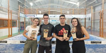 Pedro Guijarro y Sergio Pérez-Moneo y las hermanas Gamero ganan el IX Torneo de Pádel «San Gil Abad»
