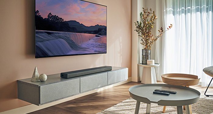 Sony presenta la barra de sonido HT-A3000, que combina a la perfección con los altavoces traseros opcionales para ofrecer una experiencia inmersiva gracias al sonido espacial 360 1 sonido HT-A3000