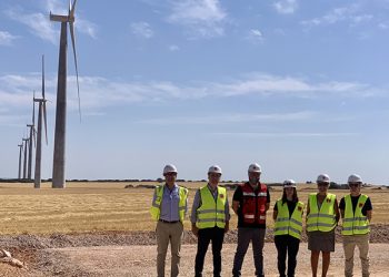 Tierraseca destaca la posición privilegiada de nuestro país en producción de energías renovables durante su visita el ‘Parque Eólico GECAMA’ en Tébar