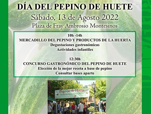 Vuelve el Día del Pepino de Huete el sábado 13 de agosto 1 Vuelve el Día del Pepino de Huete el sábado 13 de agosto