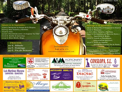 15ª Concentración Motera de Huete este fin de semana