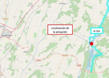Afecciones al tráfico en la N-204 por obras de reparación del puente sobre el embalse de Entrepeñas y sus tramos de acceso