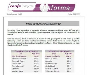 Cuenca en Marcha pide que el trayecto de AVE Valencia-Sevilla incluya parada en Ciudad Real